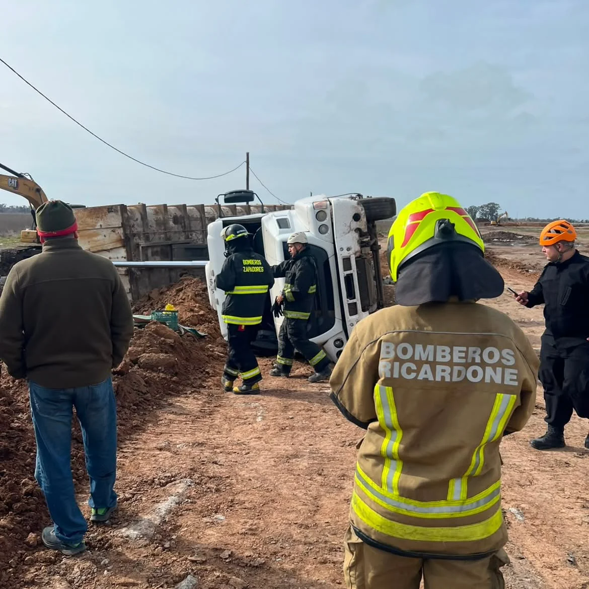 Siendo las 10-25 hs, somos alertados por un accidente ocurrido en el predio sanitario de Resico
