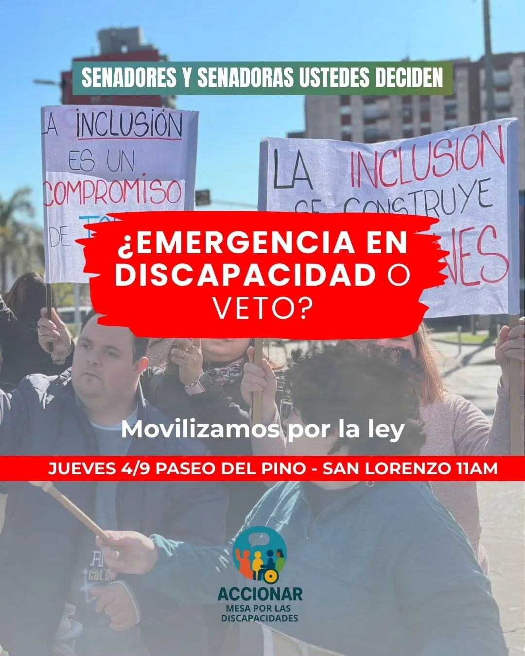 ¡Nos volvemos a encontrar en las calles de todo el país! Este jueves 4 de septiembrenos moviliz