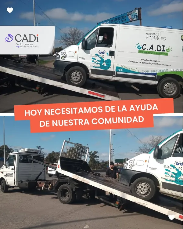 Hoy necesitamos de la ayuda de nuestra comunidad. 💙 La camioneta de CADi, una herramienta funda