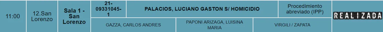 Palacios triple crimen