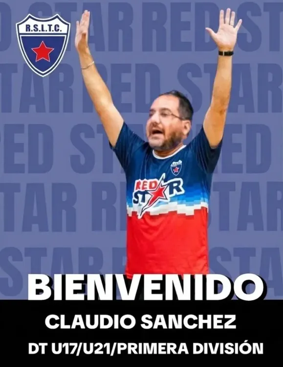 EL REDE TIENE DTClaudio Sánchez es el nuevo entrenador de Red Star de San Lorenzo para su prime