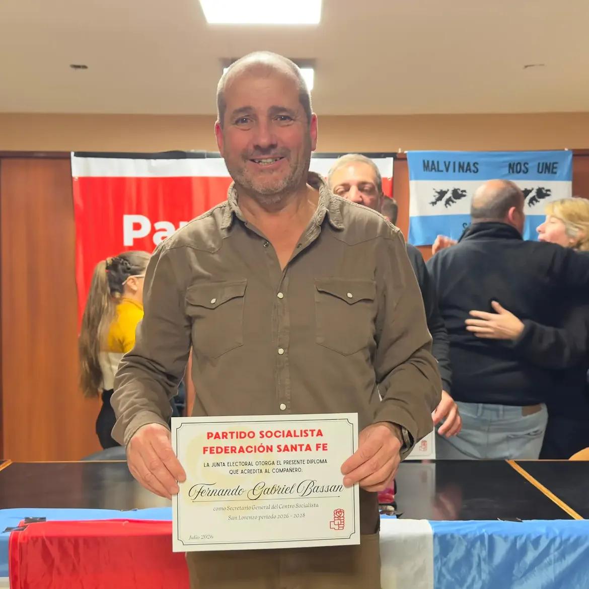 Asumí como Secretario General del Partido Socialista San Lorenzo con mucha emoción y la respons